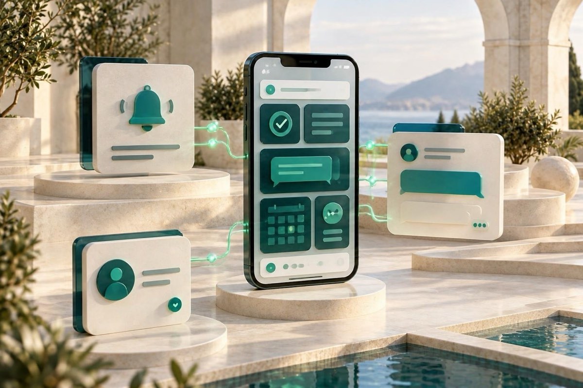 AI illustration : Mobile app with your brand